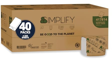 >Packung mit 224 Blättern Toilettenpapier mit Wellen-Prägung, 15 g Papernet