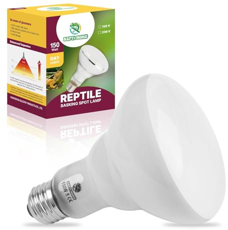 REPTI HOME Reptilien Wärmelampe Terrarium 150W, E27 Heizlampe Schildkröten Basking Spot Lampe, Wärmelampe Tiere Für Schildkröten, Küken, Hunde, Bartagamen, Eidechsen