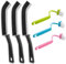 6 Pcs Crevice Cleaning Brush Under Rim Toilet Brush Toilet Edge Brush Curved Toilet Brush Gaps Cleaning Brush Window Groove Brush Multifunctional Corner Rim Cleaning for Bathroom Kitchen