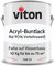 Viton Buntlack 10 Kg Weiss - Seidenmatt - Wetterfest für Außen und Innen - 3in1 Grundierung & Lack - HAE 30 - Nachhaltige Farbe auf Wasserbasis für Holz, Metall & Stein - RAL 9016 Verkehrsweiss