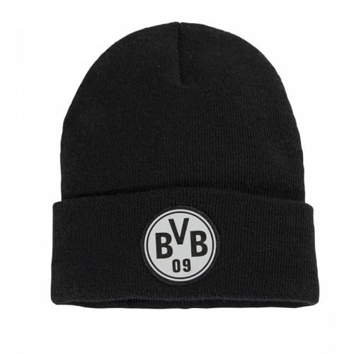 Borussia Dortmund Kinder Beanie - Reflective - schwarz Strickmütze Mütze BVB 09