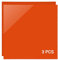 Creatorally Feuille Acrylique Couleur, Panneau Plastique Opaque 3mm Orange pour Découpe Laser 30,5x30,5 cm, 3 Pièces Plexi-Glass Colorée pour Affichage Panneau Peinture DIY
