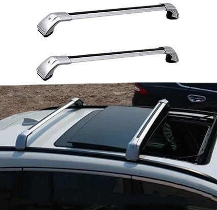 DPBXQ 2 Stück Aluminium Dachträger für Audi Q5 2019 2020 2021 2022,DACHTRÄGER AUS Aluminium Fahrradträger Dachboxen Dachgepäckablage,2