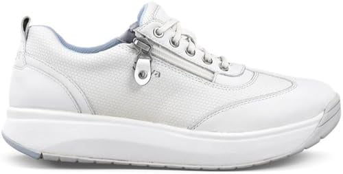 JOYA Laura Black, Damen Schnürschuh aus weichem, gewalktem Leder