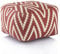 Amago home Kelim Sitzwürfel 50x50 H35cm Pouf Fußhocker Sitzhocker Bodenkissen Fußschemel Farbe rot - Vintage red
