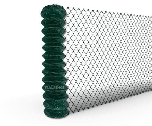 Italfence - Maschendraht-Geflecht, verzinkt und grün kunststoffbeschichtet, 20m (verschiedene Höhen) [Ø3,00mm, 175cm]