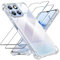 Tentoki 3 en 1 Verre Trempé et Coque Honor 70 Lite 5G /Honor X8 5G / Honor X6 5G (Pas 4G), [Coussin d'air Intégré] Anti-Jaunissement Souple TPU Bumper Coque Protection, Transparente