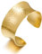 LILIE&WHITE Gold Hammered Armreif Armband für Damen – Elegantes Design, Hypoallergen, Langlebig, Rostfrei, Geschenk für Besondere Anlässe und stilvolle Outfits