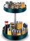 Organizador de Especias de 2 Niveles, Bandeja con Rotación de 360 ​​Grados, Plataforma Giratoria de Altura Ajustable, Estante de Almacenamiento para Condimentos de Cocina (Green)