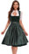 Goxozzy Dirndl Damen, Dirndl für Damen, Klassische und Elegante Tracht für Feste wie das Oktoberfest (DE/NL/SE/PL, Numerisch, 40, Regular, Regular, Grün)