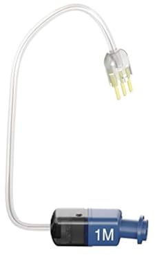 Wire for Phonak Hearing Aid Receiver 4.0 1M Left (Blue) - Compatible with Phonak & Unitron Hearing Aids, Medium Power Replacement (1 PCS)