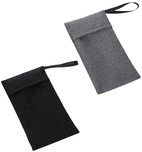 Qwrqwr 2PCS Soap Saver Bag for Shower Exfoliating Body Scrubber Bubble Pouch Travel Wash Pocket for Bar Soaps Net Spong