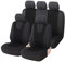 Sitzbezüge Schonbezug Sitzauflage Sitzschoner Für Ford Fiesta Focus Fusion B-Max C-Max Galaxy Ka Kuga Mondeo Puma S-Max (Schwarz)