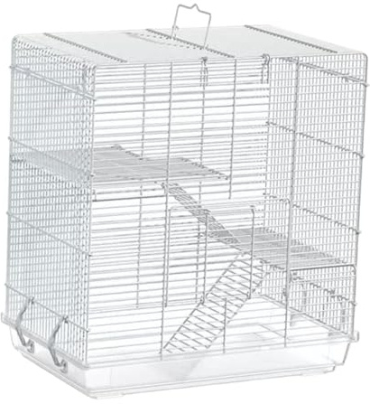 Dualoai Vogelkäfig Aus Eisendraht, Tisch Papageienkäfig mit Abnehmbarer Bodenschale, für Tauben, Tauben, Finken, Kleine Sittiche Und