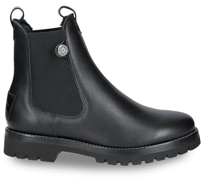 Panama Jack Stivali Chelsea Francesca Igloo B1 in Pelle Nera da Donna