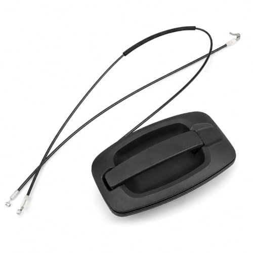 Pizgear Poignée de porte coulissante pour Fiat Ducato Peugeot Boxer Citroen Jumper Relay 2006-2023 avec câble gauche droite remplacement extérieur 735426421 Plastique noir