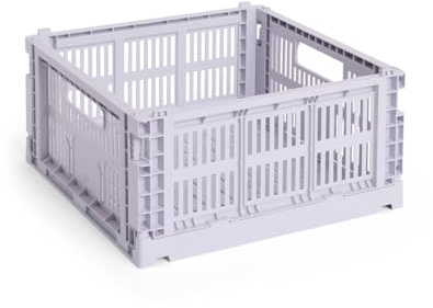 HAY - Colour Crate Korb Square M, 29,5 x 29,5 cm, lavendel, recycled