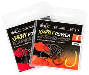 Korum Xpert Power Hooks Barbless Size 14 Qty 10