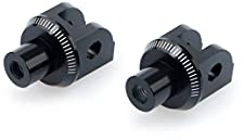 Puig 6338N Black Pilot Footpeg Adapter - Pair