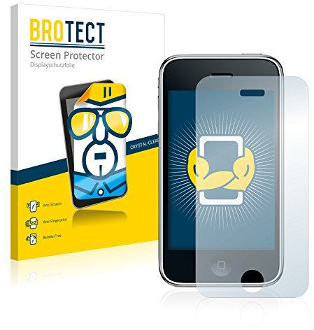 BROTECT (2 Stück Schutzfolie für Apple iPhone 3GS Displayschutz Folie Made in Germany, Ultra-Klar