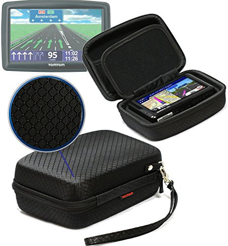 Navitech Car Dash Cam/Camera Carry Case/Bag Compatible With The YI Compact (Case also fits with Windscreen Mount + Car Charger)