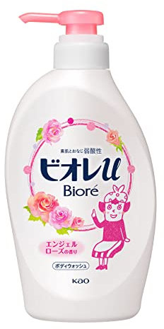 Biore U Body Wash Pump 480ml - Angel Rose Scent