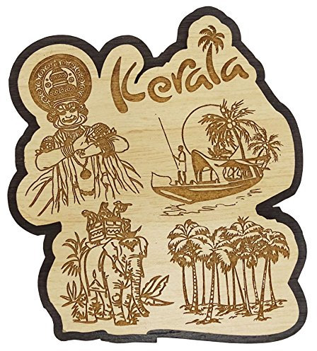 Printtoo Souvenir Holz Kerla State Kuehlschrankmagnet Gravierte Geschenk Collectibles