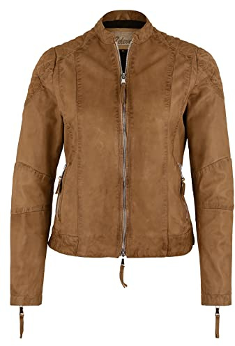 7eleven Damen Lederjacke Quiny tanin 44