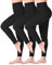 SINOPHANT Legging Femmes Pantalon de Sport, Jegging Taille Haute Femme Yoga Opaque Doux Grande Taille(#3 pièces Noir/Noir/Noir,L-XL)