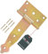 KOTARBAU® Charnière en Croix 150 mm Charnière pour Portes et Portails Galvanisée Dorée Quincaillerie de Construction