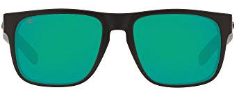 Costa Del Mar Herren Spearo Square Sonnenbrille, Verdunkelung/Grün verspiegelt, polarisiert, 580 g, 56 mm