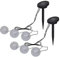 vidaXL 6X Schwimmleuchte LED Solar Kugelleuchte Solarkugel Solarleuchte Gartenleuchte Leuchtkugel Gartenlampe Schwimmkugel für Teich Pool