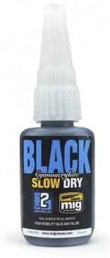 Ammo by Mig AMIG8034 Black Slow Dry CYANOACRYLATE
