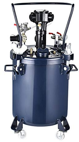 NEWTRY Pneumatic Pressure Paint Tank Pot Bucket Barrel with Automatic Air Agitator Stirrer Spray Paint Pressure Pot Tank for Paint Solution Storage Transport (Automaric 30L)