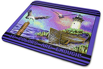 Fördeblau Commodore 64 Retro Gaming Mousepad | 'Another Flock of Seagulls' Pixel-Art | Rutschfest | 23x19 cm | Must-Have für Retro-Gaming-Enthusiasten