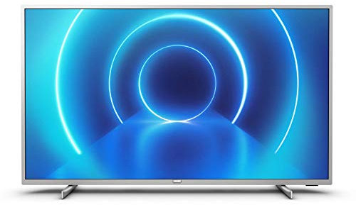 Philips 43PUS7555/12 43-Inch TV (4K UHD TV, P5 Perfect Picture Engine, HDR 10+ Supported, Smart TV, Dolby Vision, Dolby Atmos, Freeview Play, 3 x HDMI, 2 x USB) - Mid-Silver (2020/2021 Model)