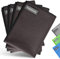 PoloTenze Premium Mikrofaser Trockentuch, Premium Waffeltuch 4 Stück 60x40 cm Taupe, für Glas, Fenster, Fliesen, Küche, Geschirr