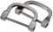 sourcing map 2stk. U Form Hufeisen D-Ringe Einschraubschnalle für DIY, Schwarz 30mm(1,18)
