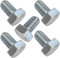 AERZETIX - C47376 - Lot de 5 pièce - Boulons M12x20 - à tête Hexagonale - Ø12x20mm - DIN 933 - Classe 8.8 - en Acier Zingué - Bricolage - Outillage d'assemblage/Quincaillerie