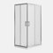 Box doccia 80x100 angolare scorrevole h190 vetro temperato opaco 6mm trattamento anticalcare maniglia in acciaio inox 304 mod. Tenerife