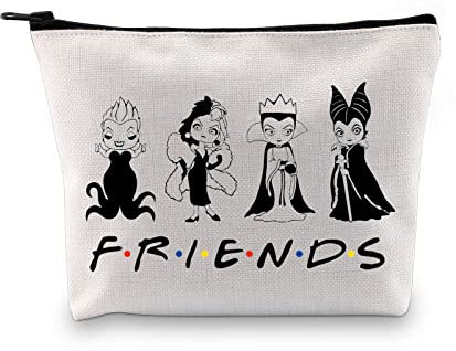 Make-up-Tasche mit Bösewichten, Freundinnen, Geschenk für Bösewichte, Geschenk für Bad Witches Club, BFF-Kosmetiktasche, Fri Villain Bag EU, Kosmetiktasche mit Aufdruck