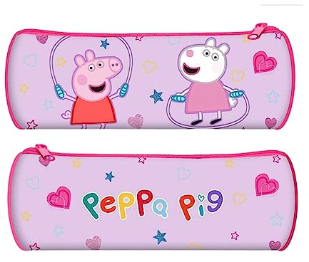Federmäppchen für Kinder, 22 cm, Peppa Pig Federmäppchen, Schreibwarenhalter, Geschenk für Schule, Kinder ab 3 Jahren