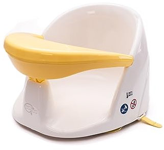 BabyDam Orbital Badewannensitz, drehbar, Zitronengelb/Weiß