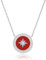 Chief Silberkette Für Damen 925 mit Anhänger | Halskette aus Silber und Zirkoniumsteinen mit Nordsternsymbol|Silber Kompass Ankerkette für Damen |Kette Schmuck Geschenk für Frauen, Mutter,(C-001-5)