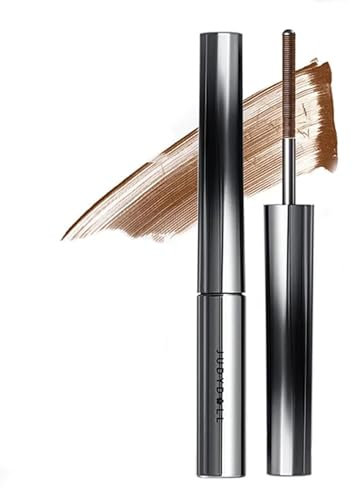 Judy Doll Mascara, Judy Doll 3D Strong Curling Iron Mascara, Judydoll Metal Mascara, Bristleless Mascara, Waterproof (Color : Brown)