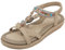 Vunavueya Sandales Mode Femme Tongs Sandales Chaussures Sandale Plate 04 Beige 40