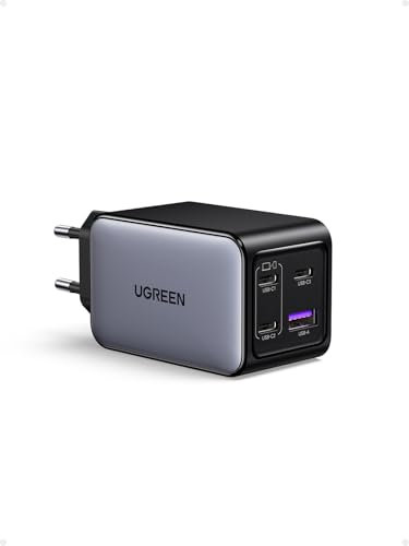 UGREEN Nexode 65W 4 Ports Chargeur USB C Rapide Technologie GaNInfinity Prise Secteur USB C Compatible avec iPhone 16 Pro Max Plus 15 14 13 12 Galaxy S24 Ultra Plus A15 Pixel iPad MacBook Air Pro