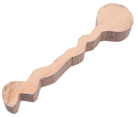 Cabilock 1 Pc Cuchara Semielaborada Cubiertos Madera Bricolaje Cuchara Madera Hecha a Mano Cuchara Madera Bricolaje Cuchara Sopera Madera Producto Madera Bambú Manual