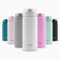 Ello Cooper 18oz Stainless Steel Water Bottle with Straw and Carry Handle, Double Walled and Vacuum Insulated Metal, Leak Proof Locking Lid with Soft Silicone Spout, Reusable, BPA Free, White