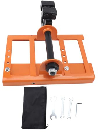 Vertical Chainsaw Mill Lumber Cutting Guide Portable Saw Steel Timber Chainsaw Attachment Cut Guided Mill Wood for Builders and Woodworkers (Orange Yellow)